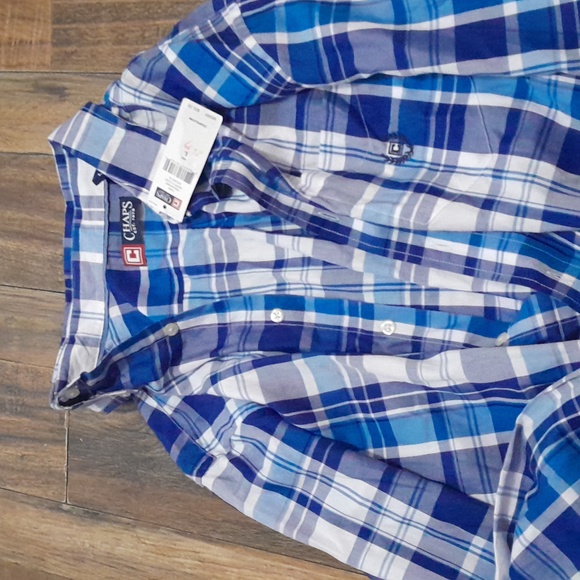 Chaps Men's Button Up Long Sleeve Shirt North Coas NWT Size Large Soft - Picture 2 of 4